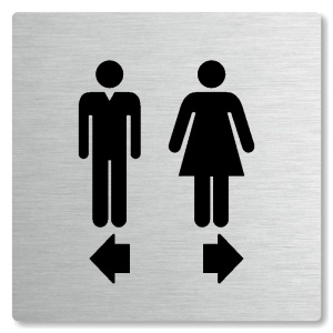 WC rozdělovník, 80x80mm, stříbrná, Nevada